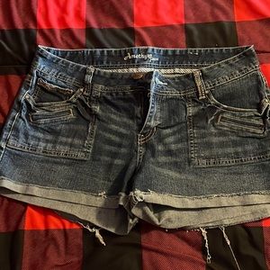 Denim shorts